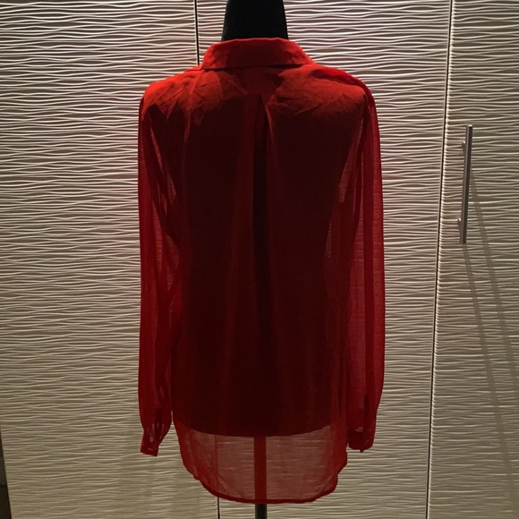 Red Polyester Long Sleeve - Picture 2 of 2